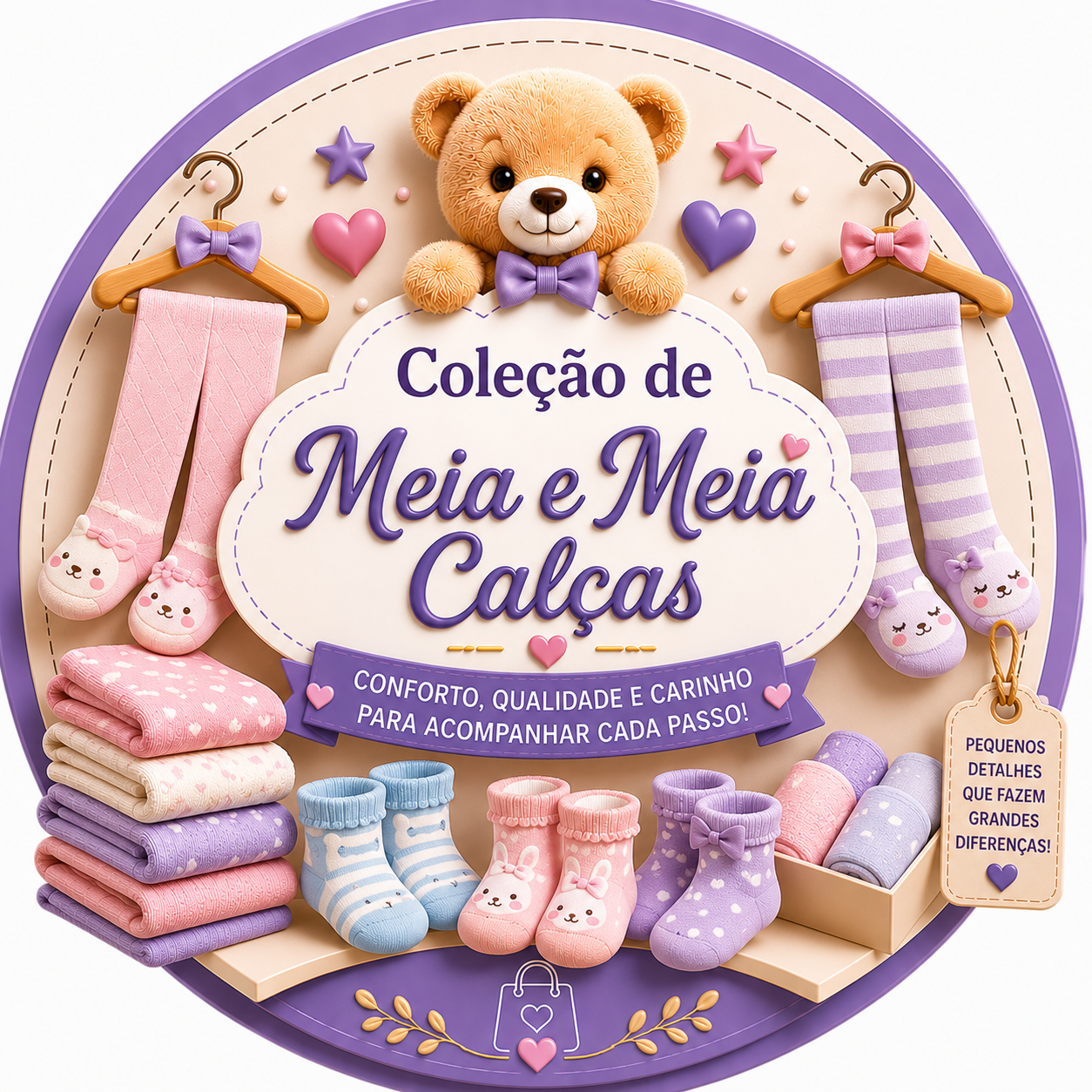 MEIAS E MEIA CALÇAS