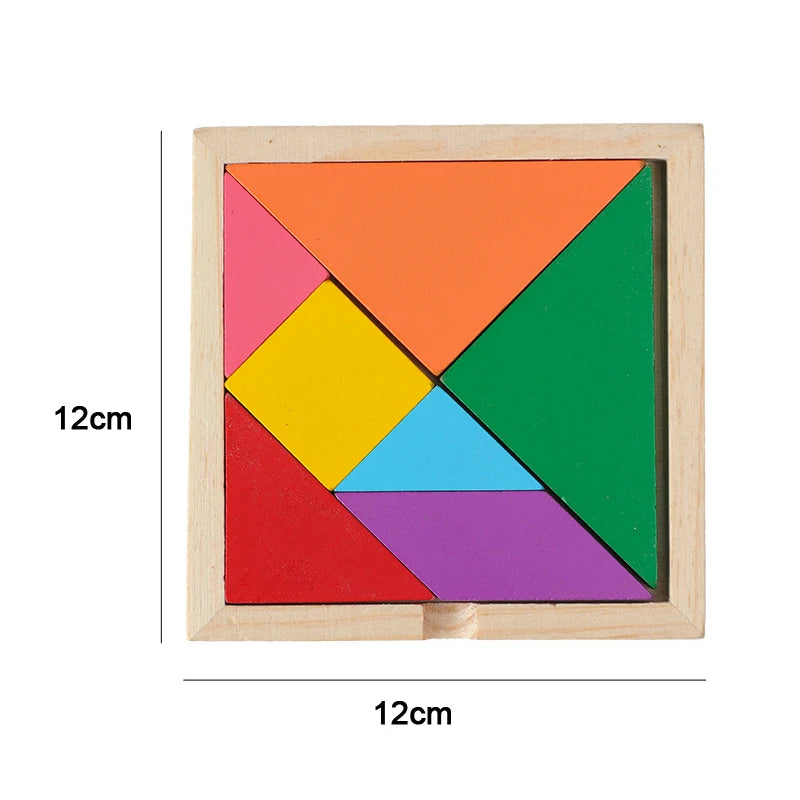 Quebra-Cabeças 3D de Madeira. Jogos Educativos para Crianças.