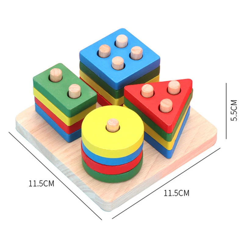 Quebra-Cabeças 3D de Madeira. Jogos Educativos para Crianças.