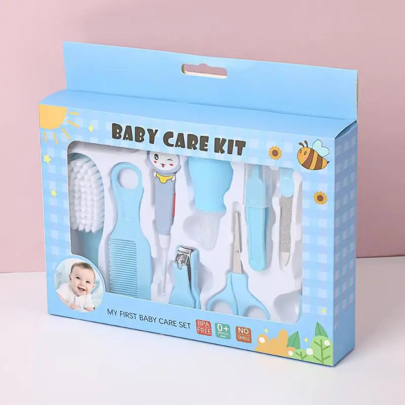 Kit Completo de Cuidados para Bebê – Estojo com Cortador de Unhas, Aspirador Nasal e Acessórios Essenciais para Higiene