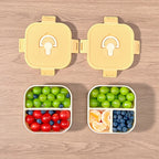 Marmita Portátil WORTHBUY com Divisórias – Caixa Bento Hermética para Micro-ondas, À Prova de Vazamentos, Ideal para Crianças, Estudantes e Trabalho.
