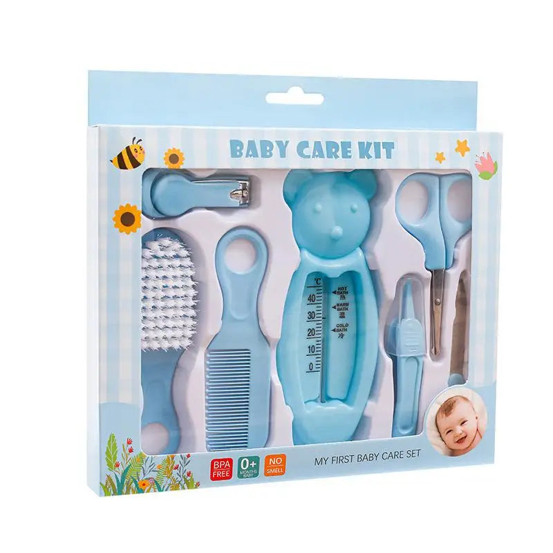 Kit Completo de Cuidados para Bebê – Estojo com Cortador de Unhas, Aspirador Nasal e Acessórios Essenciais para Higiene