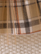 Conjunto de Vestido de Tule Xadrez para Bebê Menina com Jaqueta Cropped.