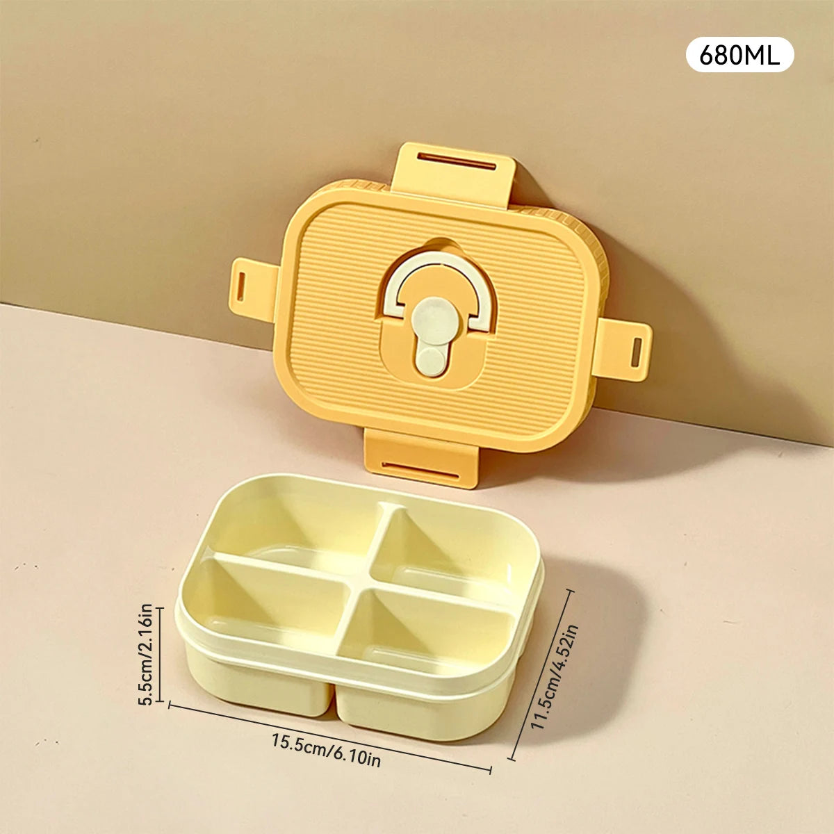 Marmita Portátil WORTHBUY com Divisórias – Caixa Bento Hermética para Micro-ondas, À Prova de Vazamentos, Ideal para Crianças, Estudantes e Trabalho.