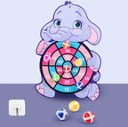 Jogo de Dardos de Animais de Desenho Animado Bola Adesiva. Brinquedo Educativo para Bebês.