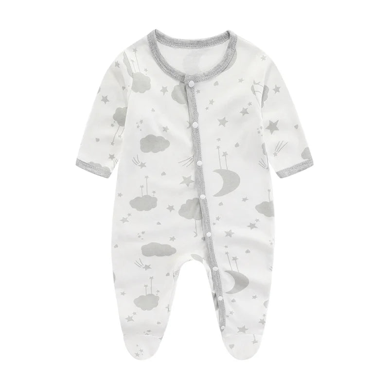 Body Infantil para Bebê de 0 a 9 Meses – Macacão Fofo com Estampa de Desenho Animado. Roupa de Primavera e Verão para Meninos e Meninas.