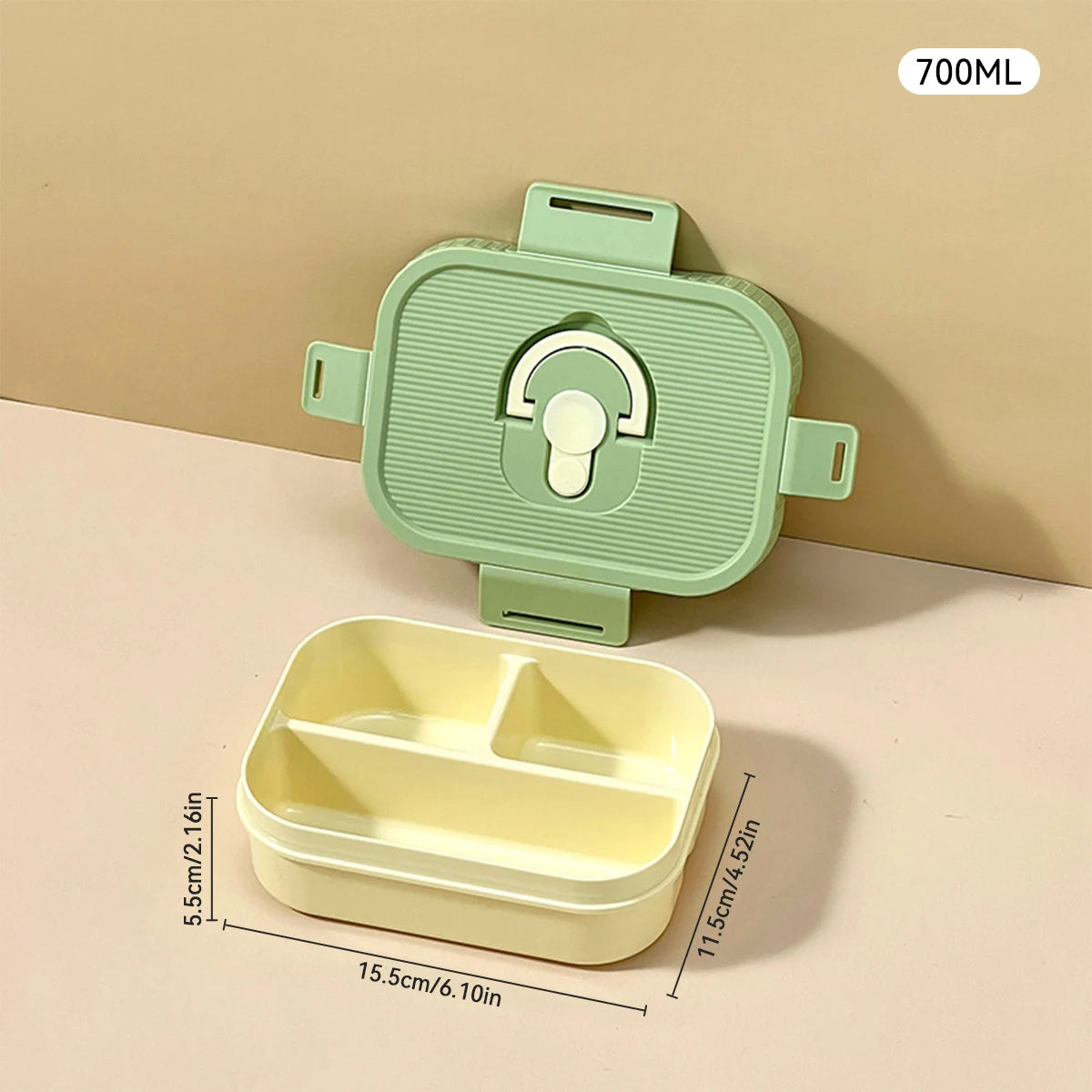 Marmita Portátil WORTHBUY com Divisórias – Caixa Bento Hermética para Micro-ondas, À Prova de Vazamentos, Ideal para Crianças, Estudantes e Trabalho.