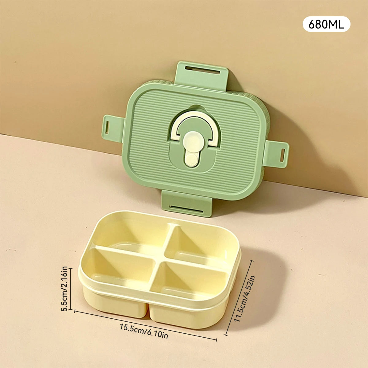 Marmita Portátil WORTHBUY com Divisórias – Caixa Bento Hermética para Micro-ondas, À Prova de Vazamentos, Ideal para Crianças, Estudantes e Trabalho.