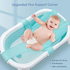 Tapete de Rede de Banho Antiderrapante em Forma de Cruz para Bebê, Almofada de Banho Ajustável para Recém-nascidos, Banheira Infantil, Cama de Banho para Chuveiro, Assento de Banho para Bebê.