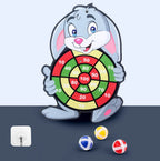 Jogo de Dardos de Animais de Desenho Animado Bola Adesiva. Brinquedo Educativo para Bebês.