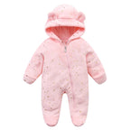 Macacão Bebê de Flanela Quentinho – Body Infantil com Estampa de Desenho Animado. Ideal para Outono e Inverno (0 a 12 Meses.