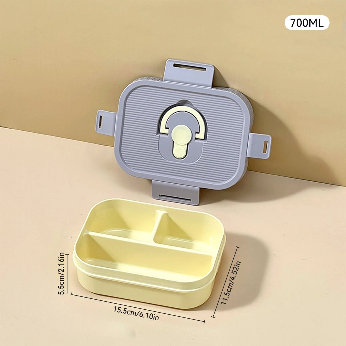 Marmita Portátil WORTHBUY com Divisórias – Caixa Bento Hermética para Micro-ondas, À Prova de Vazamentos, Ideal para Crianças, Estudantes e Trabalho.