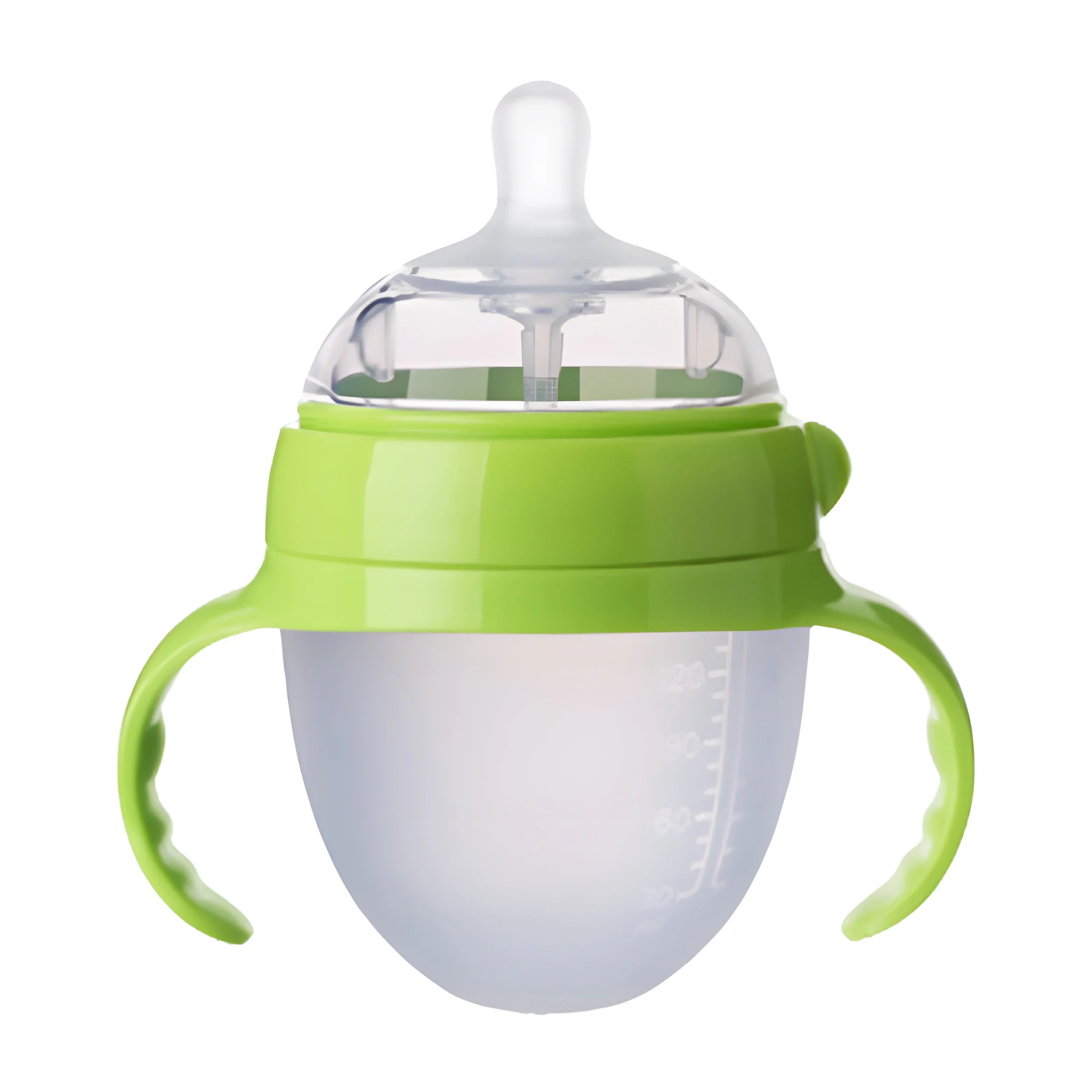 Mamadeira de Silicone com Alça para Bebê – Ideal para Desmame, com Bico Anti-Asfixia e Design Ergonômico