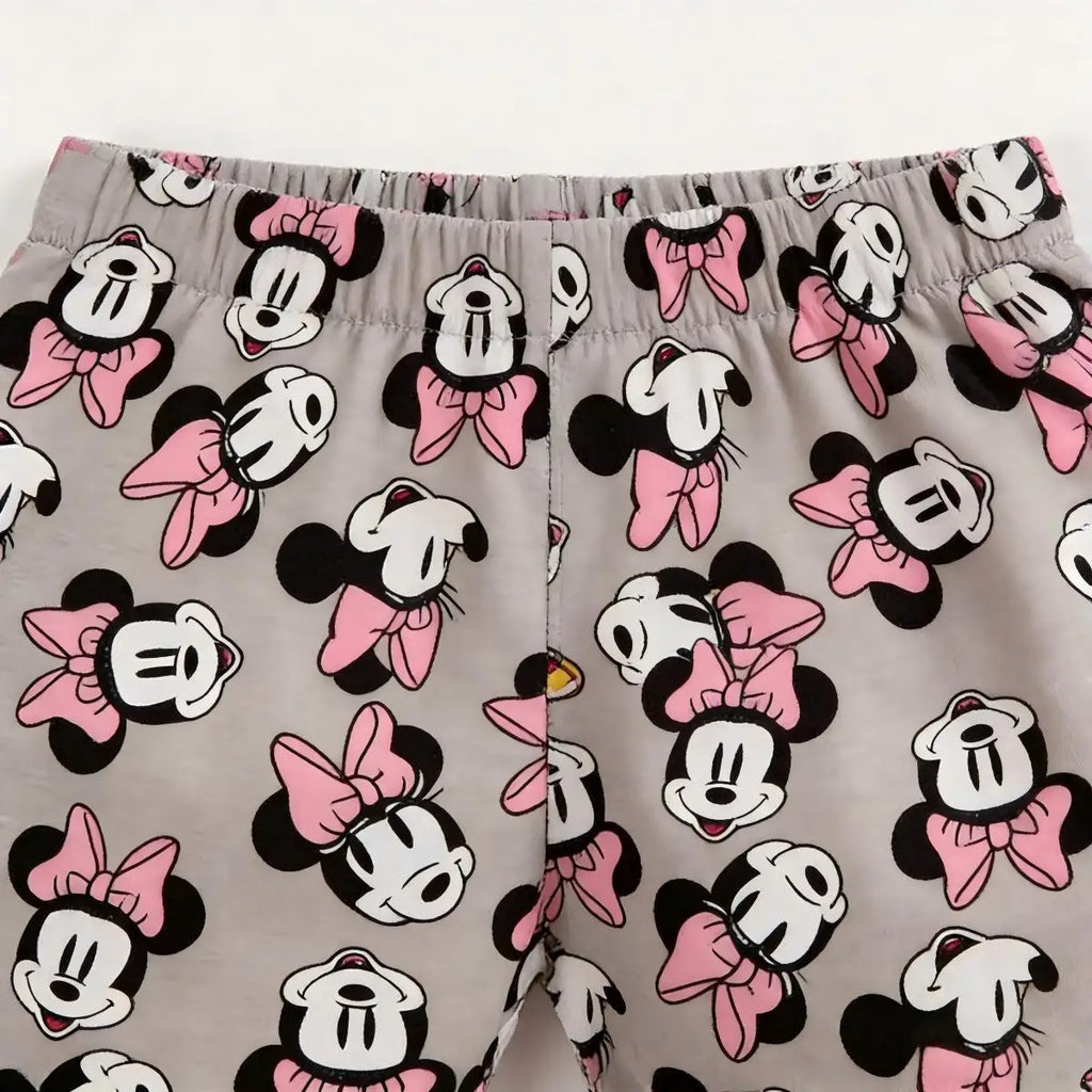 Conjunto  para Bebê Menina Camiseta de Manga Curta e Shorts. Roupas Infantis Idades 0-4 Anos.