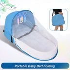 Berço Dobrável para Bebê | Cama Portátil com Mosquiteiro, Colchão e Bolsa para Transporte