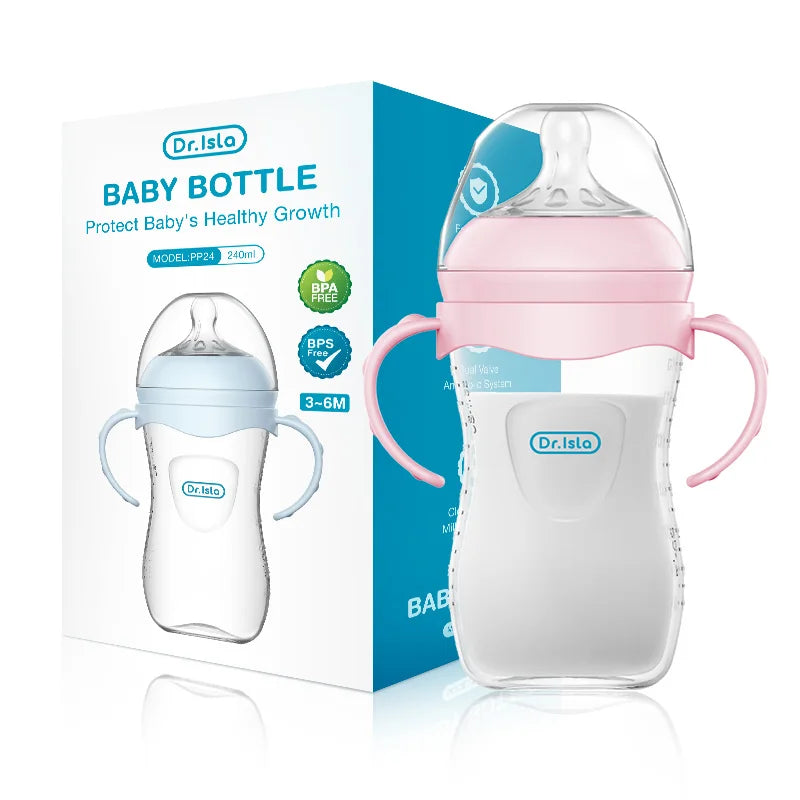 Mamadeira para Bebê com Alças Ergonômicas – Alimentação Segura e Confortável para Recém-Nascidos