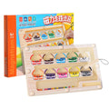 Brinquedo Montessori de Labirinto Magnético para Classificação de Cores e Números. Quebra-Cabeça de Madeira para Atividades, Brinquedos de Motricidade Fina para Crianças, Meninos e Meninas.