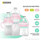 Mamadeira para Recém-Nascido 150/240/330ML. Garrafa de PP para Bebê com Alça Mamadeira. Alimentação Bebê Novos.