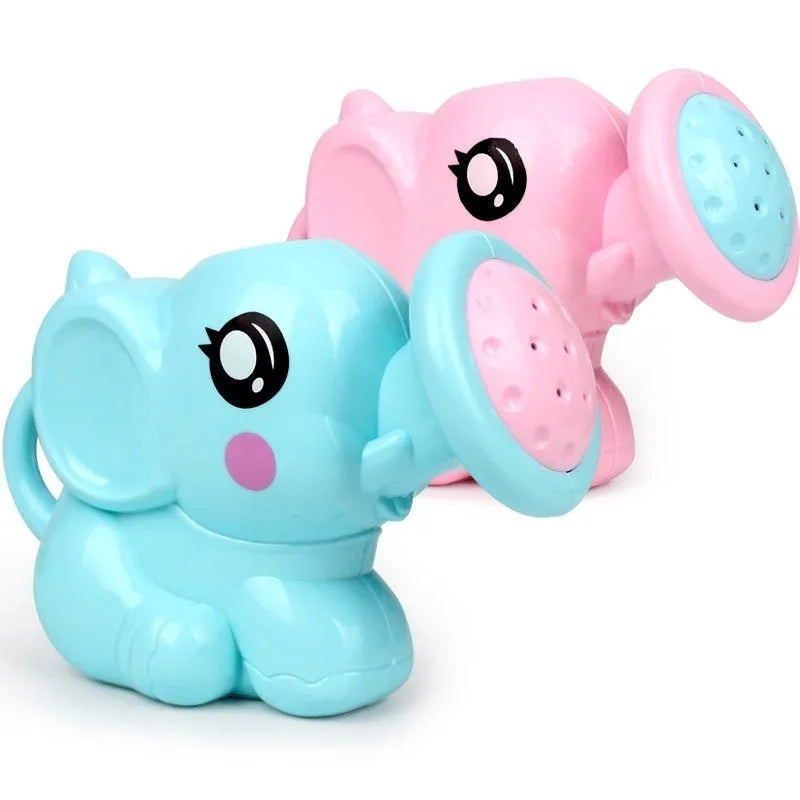 Copo de Banho com Elefante de Desenho Animado para Bebê, Colher de Água para Shampoo de Recém-Nascido, 2 Cores.