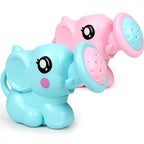 Copo de Banho com Elefante de Desenho Animado para Bebê, Colher de Água para Shampoo de Recém-Nascido, 2 Cores.
