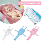 Tapete de Rede de Banho Antiderrapante em Forma de Cruz para Bebê, Almofada de Banho Ajustável para Recém-nascidos, Banheira Infantil, Cama de Banho para Chuveiro, Assento de Banho para Bebê.