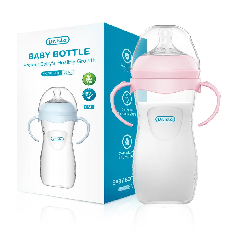Mamadeira para Bebê com Alças Ergonômicas – Alimentação Segura e Confortável para Recém-Nascidos