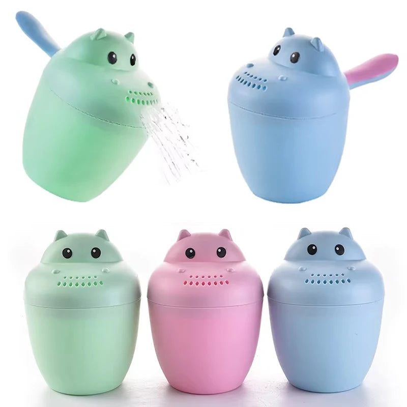 Copo de Enxágue de Shampoo Infantil Durável, Cabeça de Banho para Crianças, Colheres de Banho para Bebês.