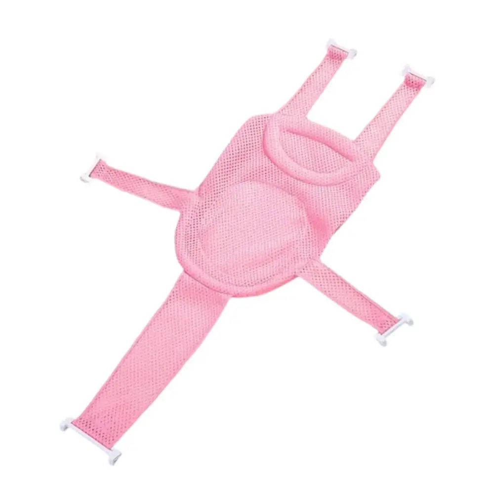 Tapete de Rede de Banho Antiderrapante em Forma de Cruz para Bebê, Almofada de Banho Ajustável para Recém-nascidos, Banheira Infantil, Cama de Banho para Chuveiro, Assento de Banho para Bebê.