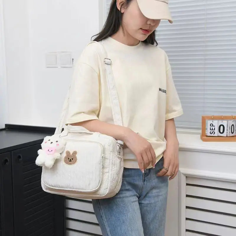 Bolsa de Maternidade de Algodão - Bolsas de Fraldas para Bebês. Bolsas Fofas para Itens do Bebê. Organizador de Fraldas. Bolsa Caddy, Kit de Maternidade para Mães e Crianças.