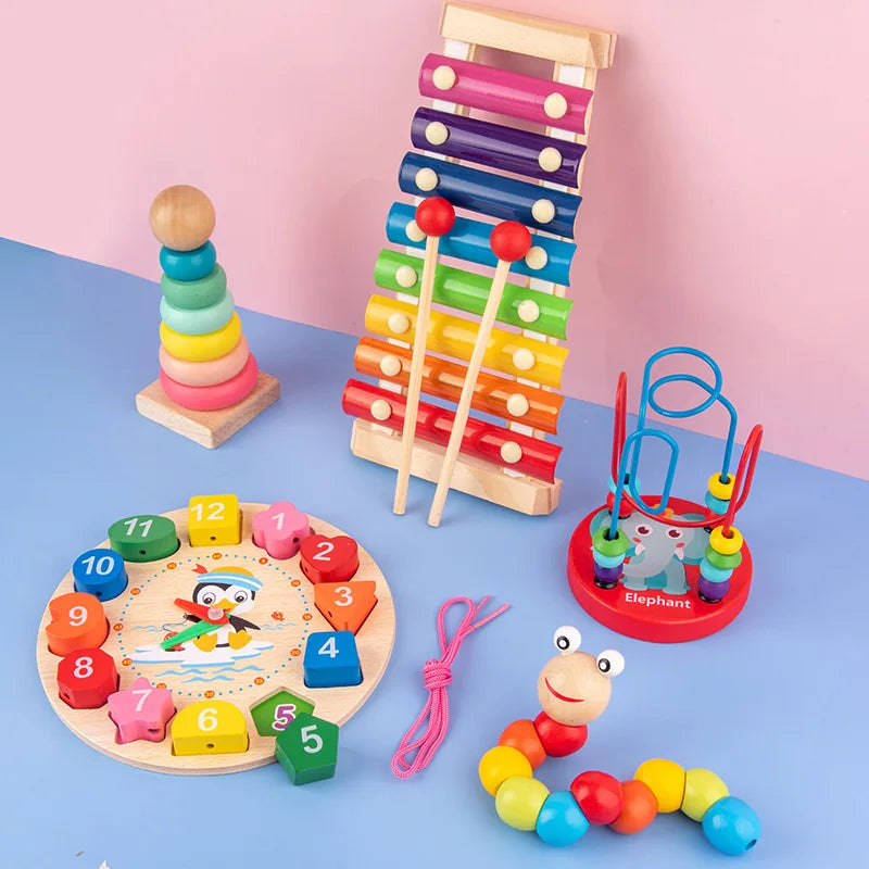 Quebra-Cabeças 3D de Madeira. Jogos Educativos para Crianças.