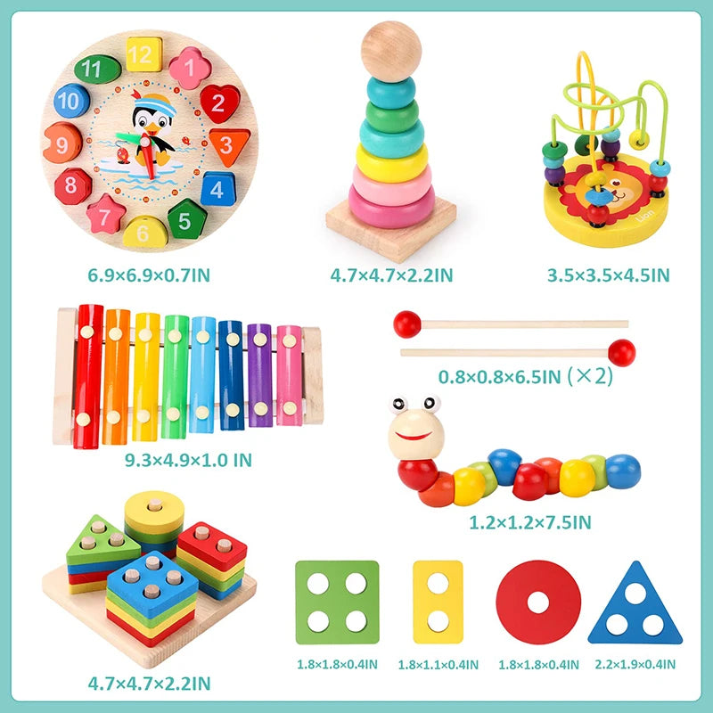 Quebra-Cabeças 3D de Madeira. Jogos Educativos para Crianças.