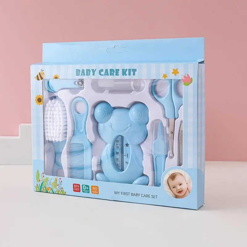 Kit Completo de Cuidados para Bebê – Estojo com Cortador de Unhas, Aspirador Nasal e Acessórios Essenciais para Higiene