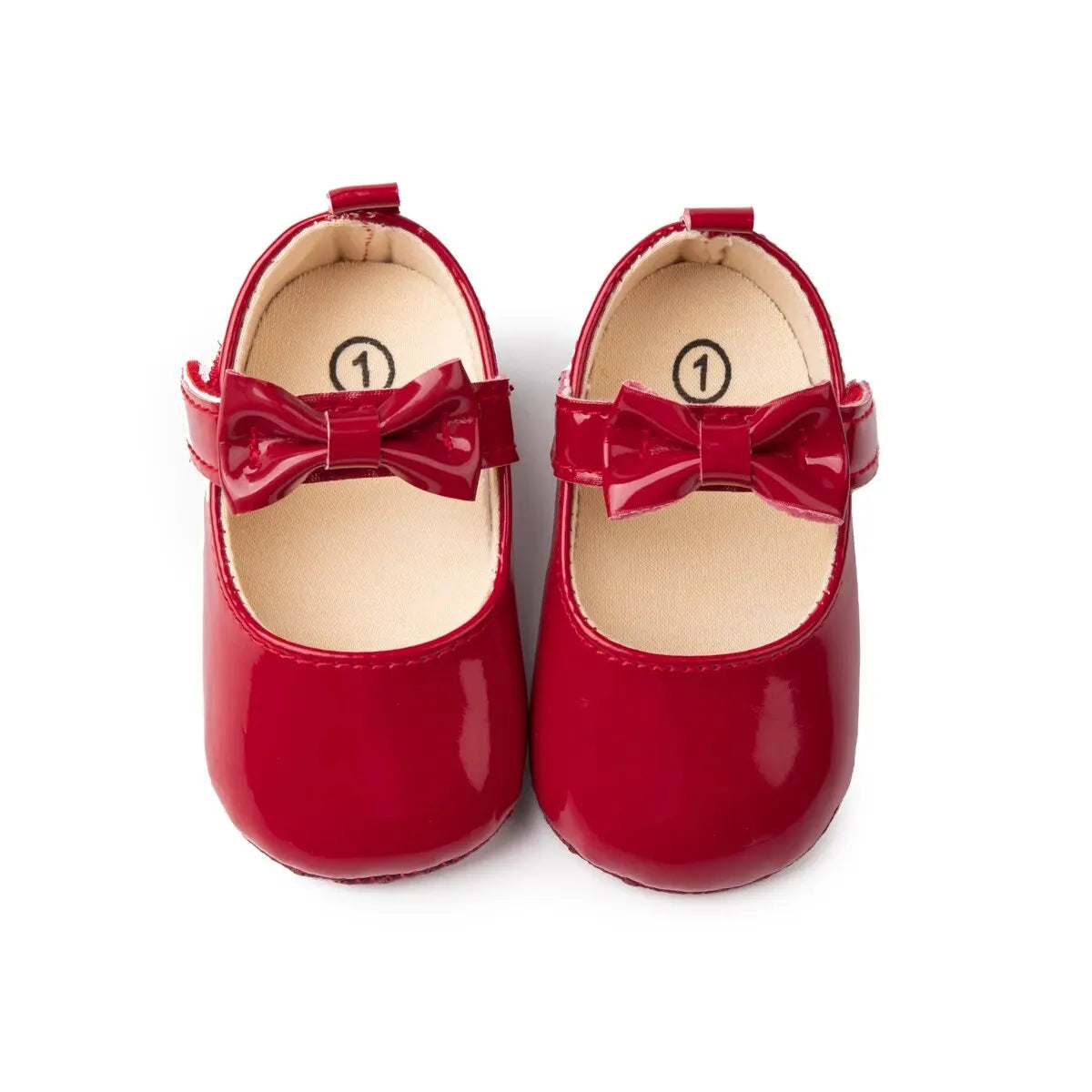 Sapatos Meckior para Bebês Meninas Laço Princesa Sapatos de Festa PU Antiderrapante Sola Macia Primeiros Passos Recém-nascido Sapatos de Berço