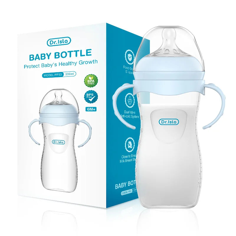 Mamadeira para Bebê com Alças Ergonômicas – Alimentação Segura e Confortável para Recém-Nascidos