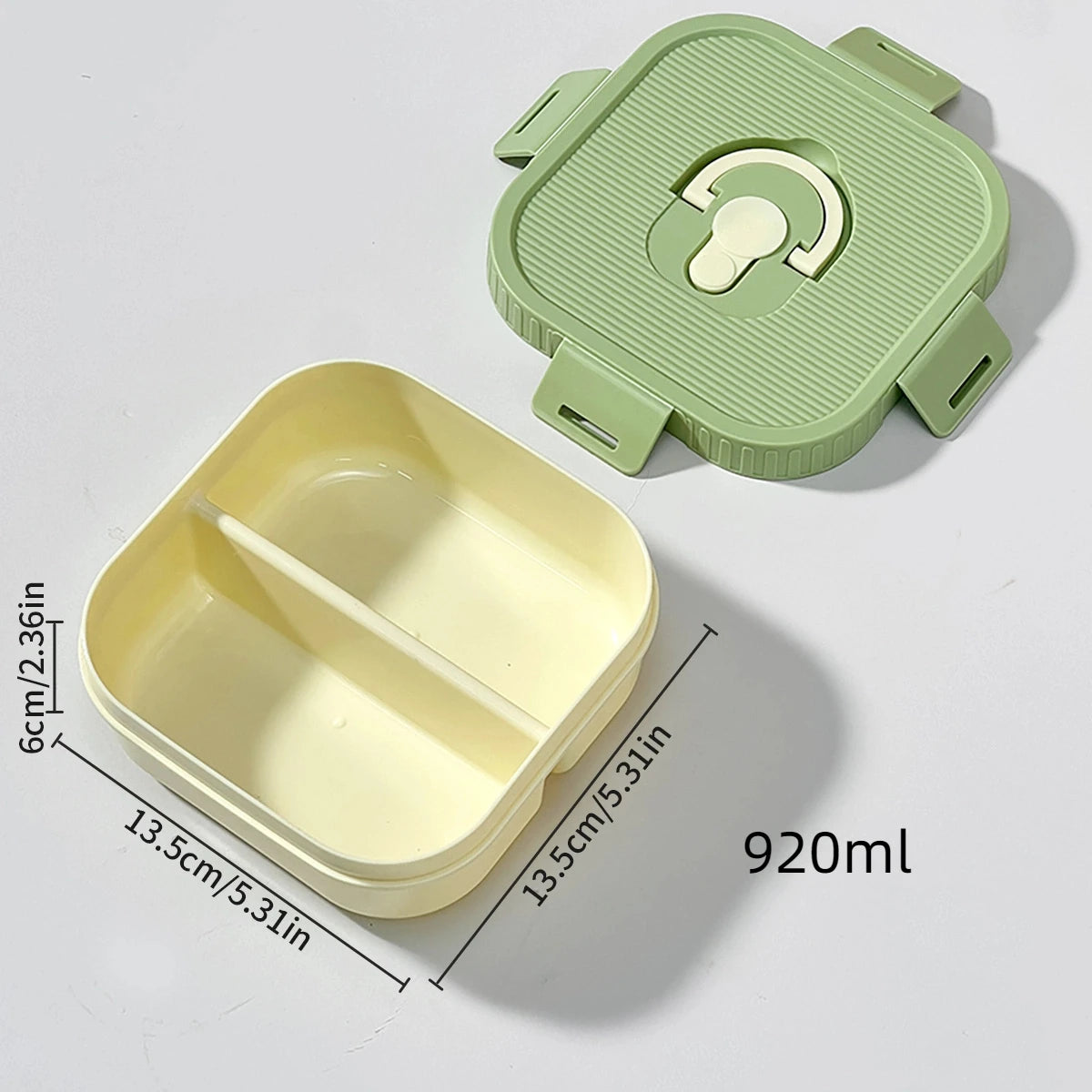 Marmita Portátil WORTHBUY com Divisórias – Caixa Bento Hermética para Micro-ondas, À Prova de Vazamentos, Ideal para Crianças, Estudantes e Trabalho.
