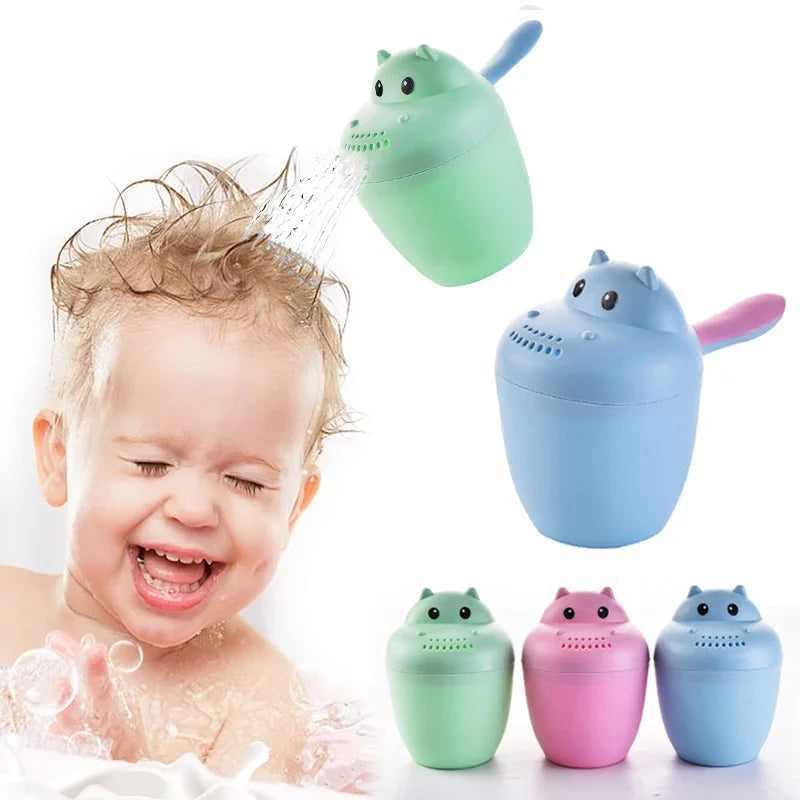 Copo de Enxágue de Shampoo Infantil Durável, Cabeça de Banho para Crianças, Colheres de Banho para Bebês.