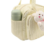 Bolsa de Maternidade de Algodão - Bolsas de Fraldas para Bebês. Bolsas Fofas para Itens do Bebê. Organizador de Fraldas. Bolsa Caddy, Kit de Maternidade para Mães e Crianças.