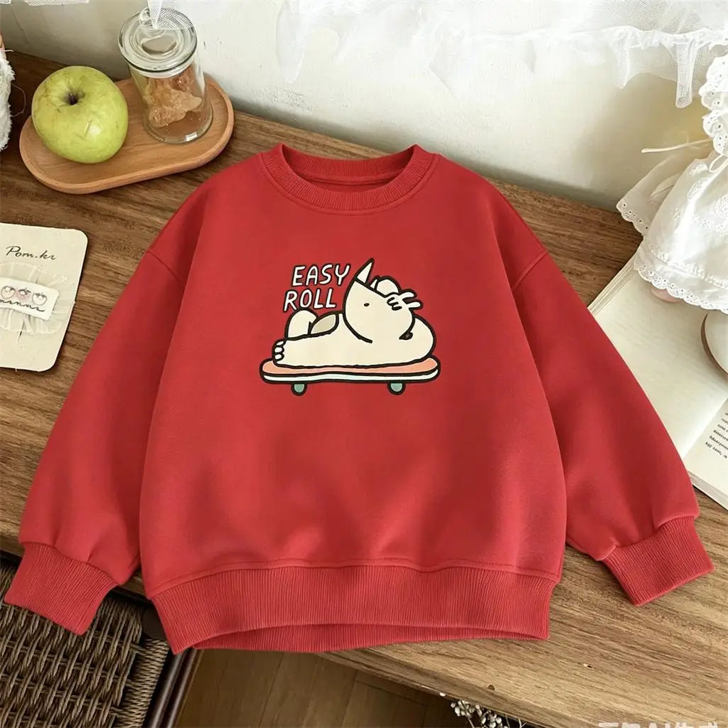 Roupa Infantil Estampada para Crianças de 2 a 6 Anos. Moletom + Calça Primavera Outono. Conjunto de Manga Longa. Roupas Externas. Novo Conjunto de Moletom Fofo.