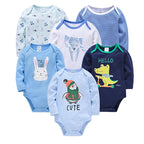 Body de Bebê Menino/Menina. Manga Longa 100% Algodão Roupas de Bebê 0-12 meses. 6 PEÇAS E 3 PEÇAS.