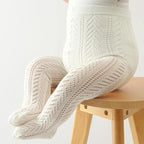 Meias-calças de verão para meninas, com tule vazado, estilo Espanha, para crianças, roupas de rede, meia-calça fina para bebês.