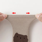 6 Pares de Meias de Bebê com Animais de Desenho Animado. Meias Antiderrapantes para Trampolim. Adequadas para Bebês quando estão aprendendo a andar.