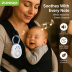 Máquina de Ruído Branco para Bebês – 20 Sons Calmantes, Sono em até 3 Minutos, Mini Dispositivo Portátil USB para Recém-nascidos, Berço e Viagens