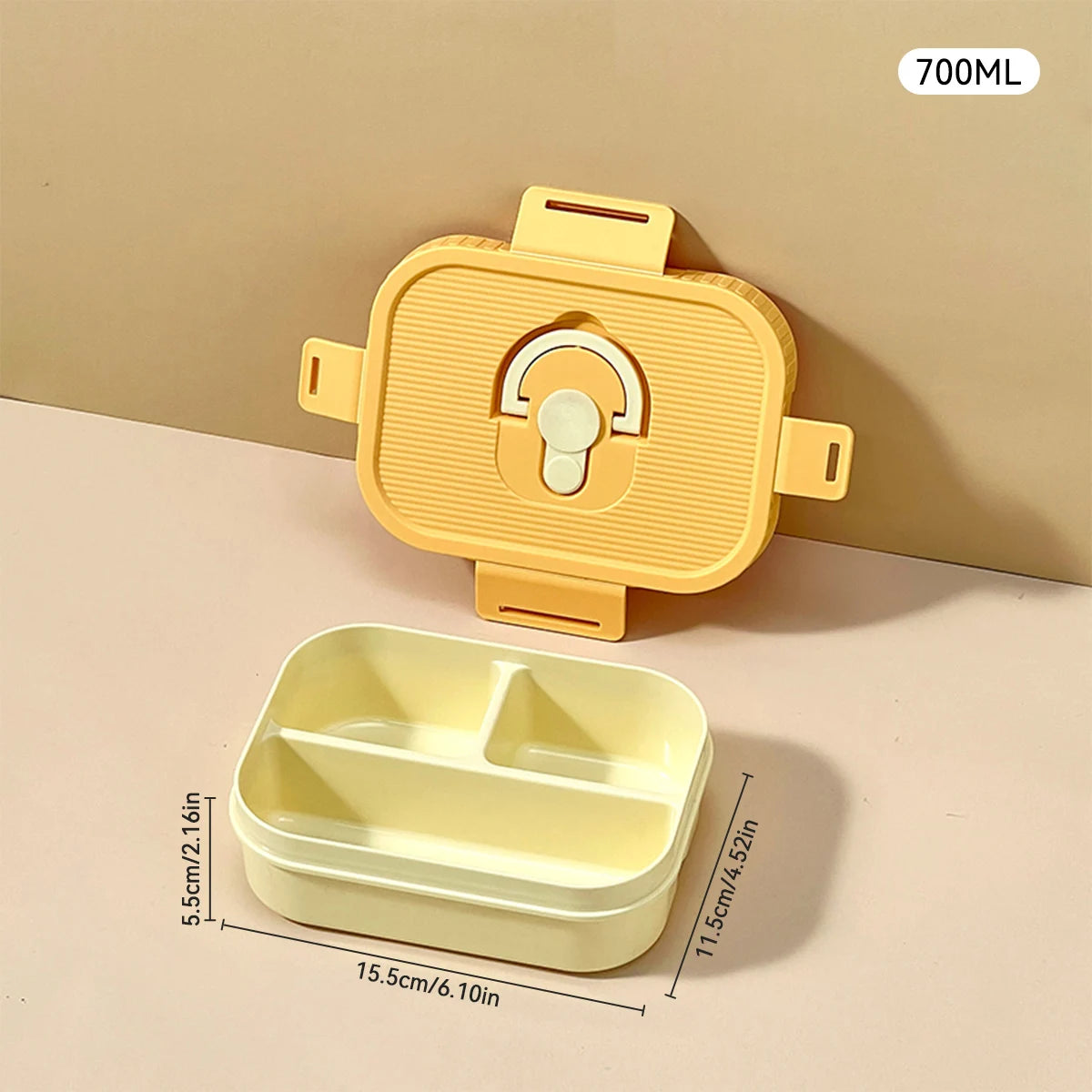 Marmita Portátil WORTHBUY com Divisórias – Caixa Bento Hermética para Micro-ondas, À Prova de Vazamentos, Ideal para Crianças, Estudantes e Trabalho.