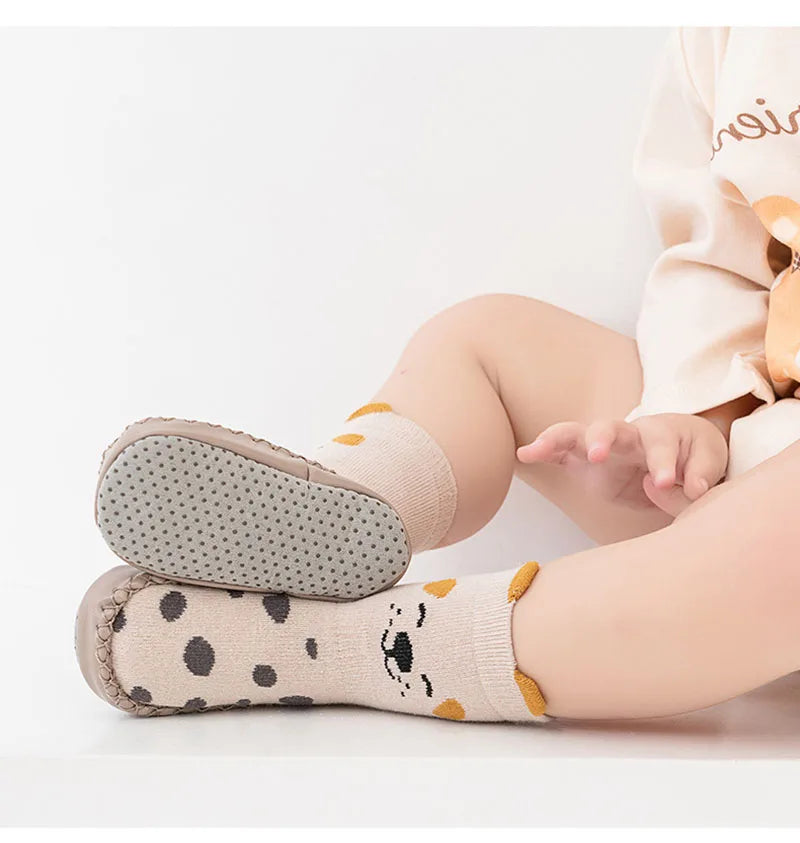 Meias de Piso Finas para Bebê Pré-Andador MILANCEL Nova Coleção de Primavera com Animais de Desenho Animado Fofos para Meninas