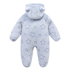 Macacão Bebê de Flanela Quentinho – Body Infantil com Estampa de Desenho Animado. Ideal para Outono e Inverno (0 a 12 Meses.