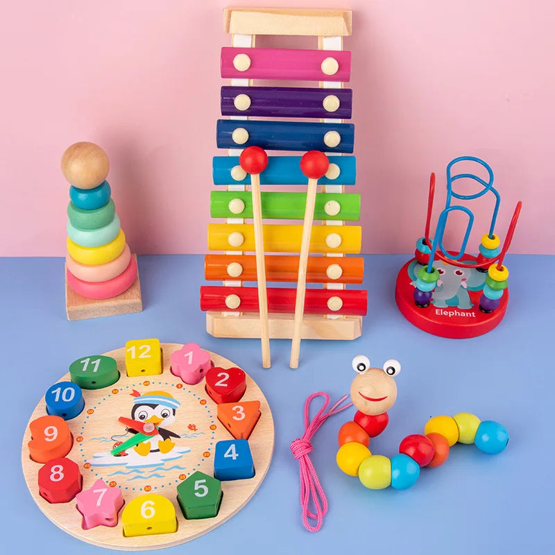Quebra-Cabeças 3D de Madeira. Jogos Educativos para Crianças.