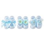3 pares/conjunto Meias de Algodão para Bebê Meias Antideslizantes para Crianças e Bebês Meias de Chão com Desenhos Animados para Recém-nascidos Meias com Laço e Renda para Meninas.