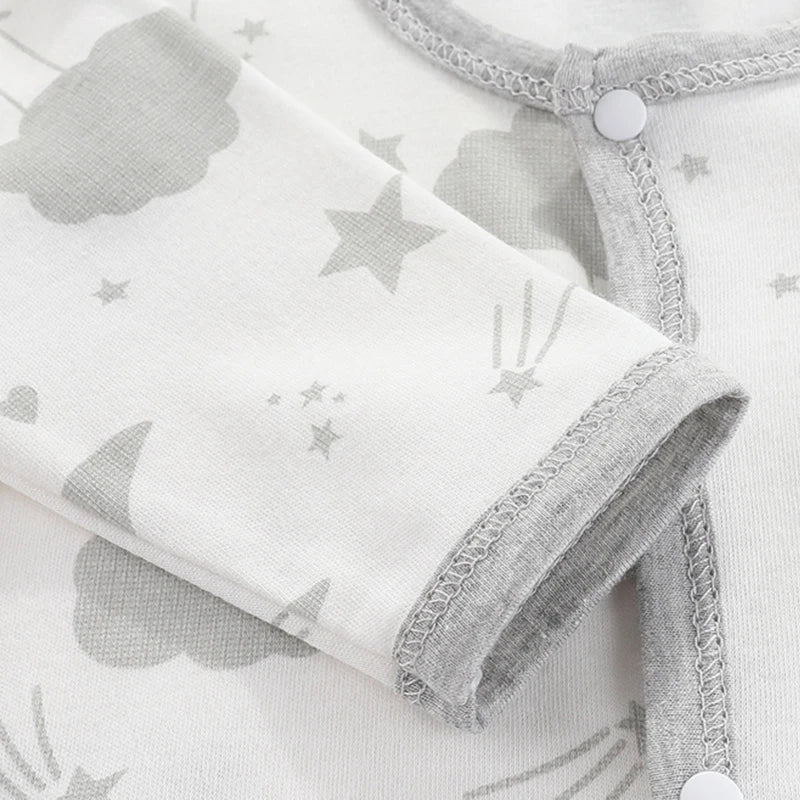 Body Infantil para Bebê de 0 a 9 Meses – Macacão Fofo com Estampa de Desenho Animado. Roupa de Primavera e Verão para Meninos e Meninas.