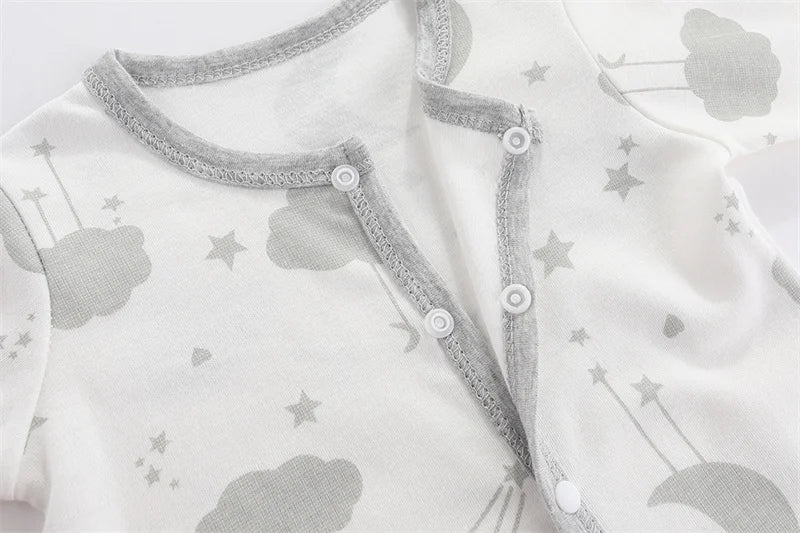 Body Infantil para Bebê de 0 a 9 Meses – Macacão Fofo com Estampa de Desenho Animado. Roupa de Primavera e Verão para Meninos e Meninas.
