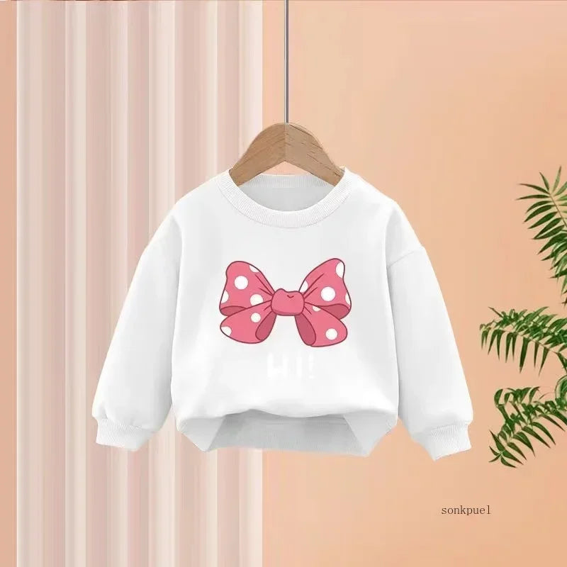 Conjunto Infantil para  Menina – Moletom 2 Peças com Blusa de Manga Longa e Calça